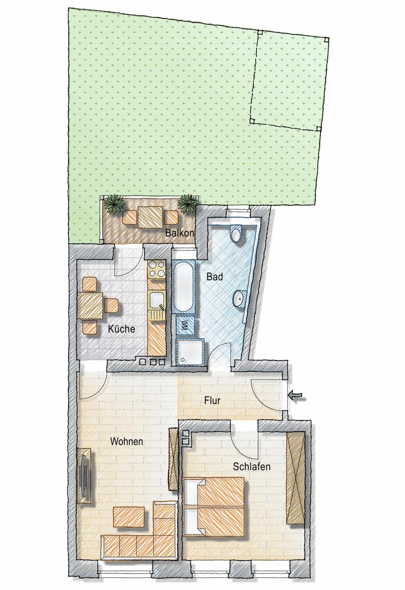 ארפורט Bohnapartments - Altstadtoase - Balkon Und Garten - Wlan מראה חיצוני תמונה